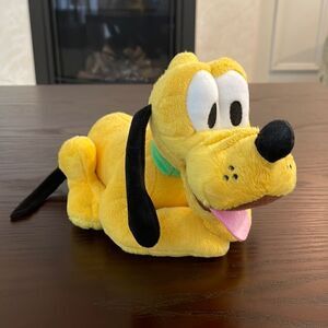 Disney’s Pluto the Yellow Dog Plush Stuffed Animal Toy Great Condition 10” long